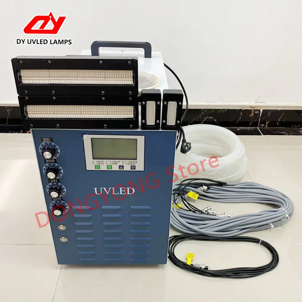 

20025/5020mm UV LED Curing Lamp With Water Tank for 395nm uv ink Flatbed Printer UV Lamp Inkjet Print Label Printer Machine