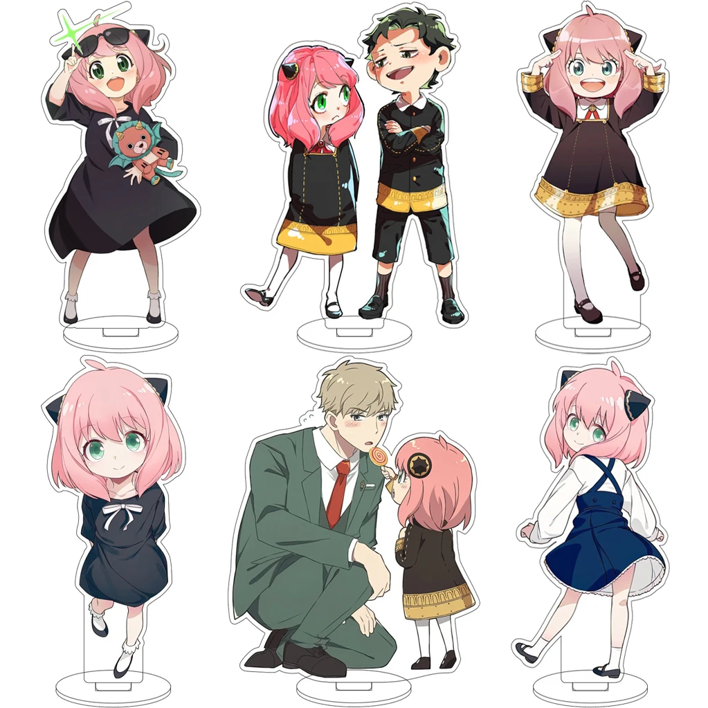

16CM Anime SPY×FAMILY Anya Forger Loid Forger Damian Desmond Cos Acrylic Figure Stand Ornaments Chrismas Gifts