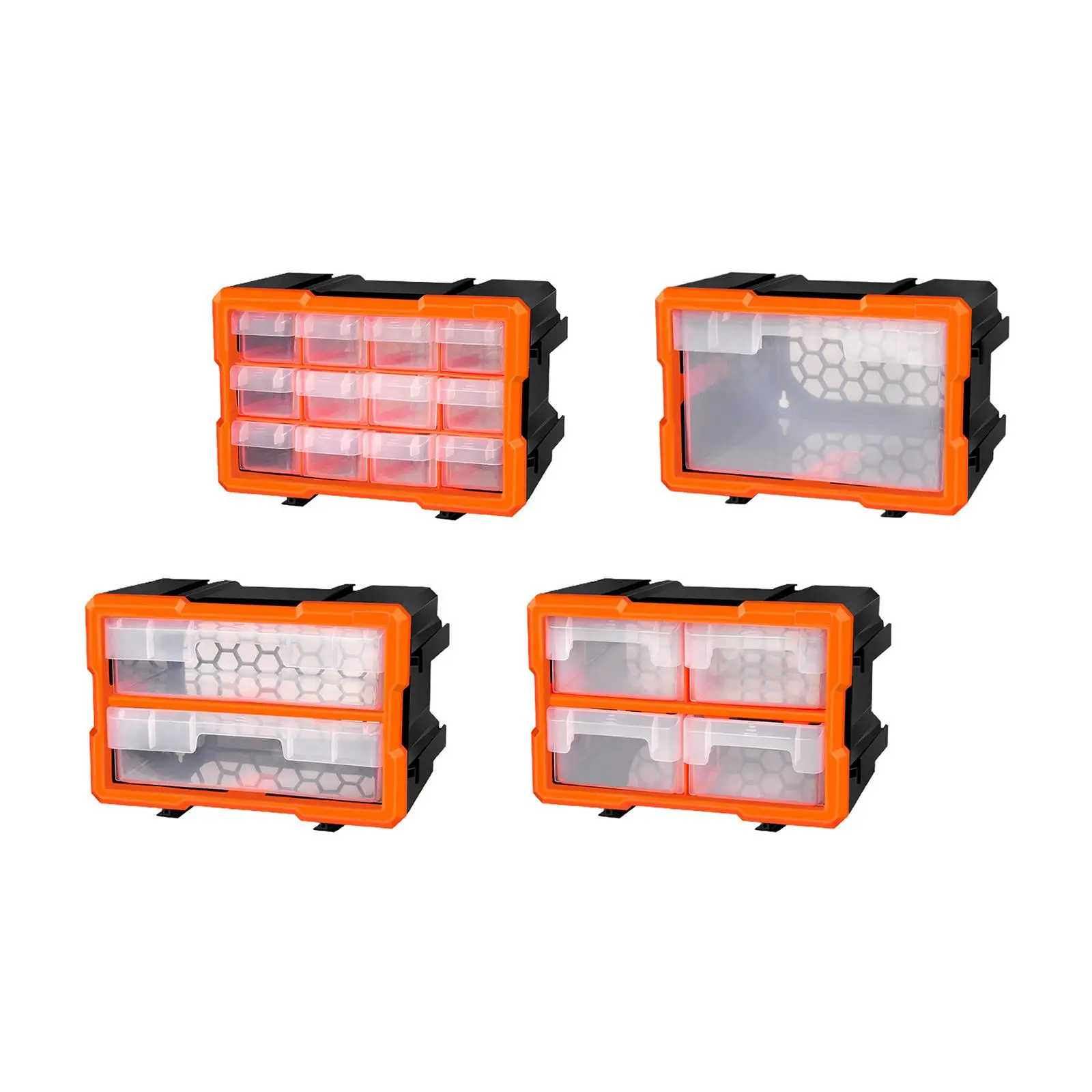 Storage Small Tool Organizer Case with Compartments Plastic for , Nails, Screws, Nuts and Bolts