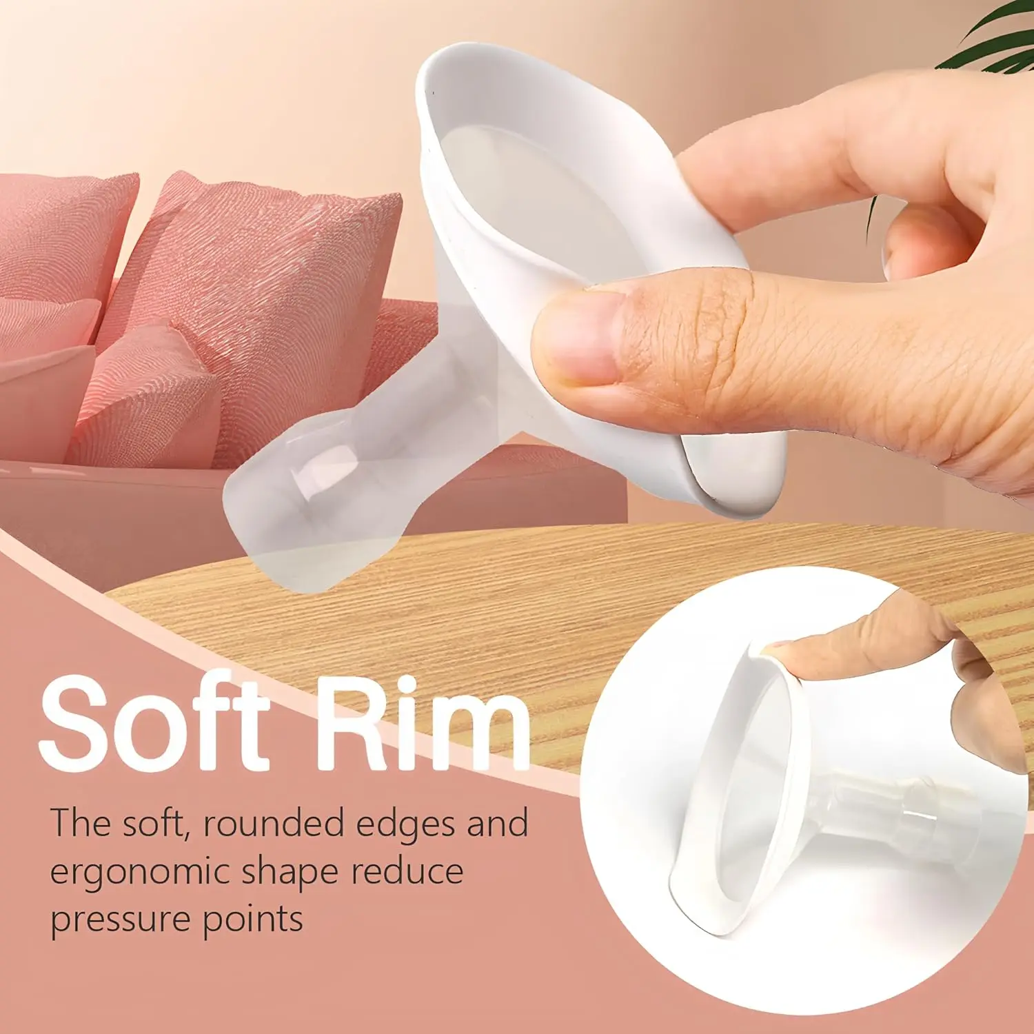 قطعتان من حواف الناعمة مع زاوية فتح أوسع 106 درجة لمضخة الثدي Medela، PersonalFit، Freestyle، Maxflow، Freestyle #5