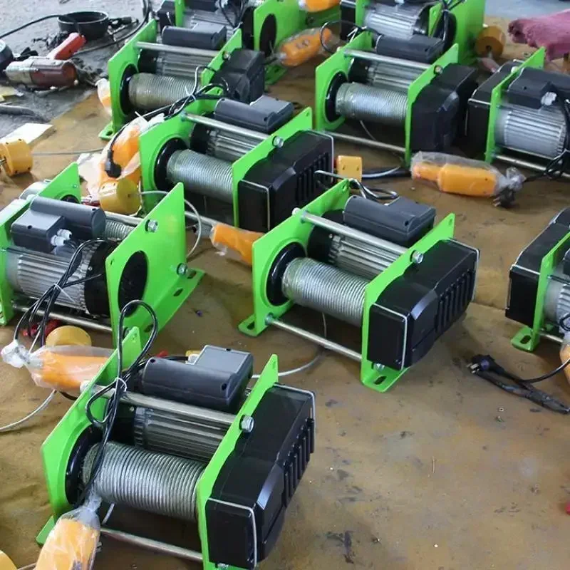 Hot Sale Wire Rope Electric Hoist 220V Micro Electric Winch 400 - 1000KG 30 - 100m