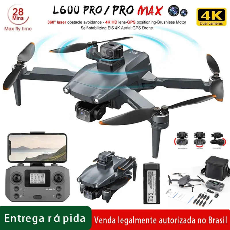 L600 Pro MAX /L600 PRO 드론 4K 전문가용 HD 카메라 3축 짐벌 GPS 드론 360 ° 장애물 회피 5G WIFI RC 쿼드콥터 장난감