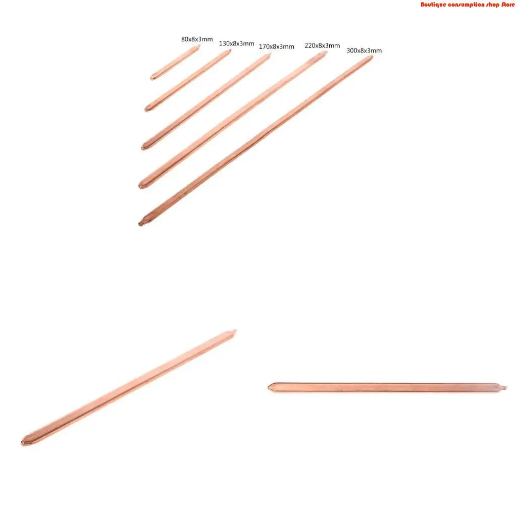 L9NA Flat Heat Pipe 170x8x3mm GPU CPU Backplate Copper Heatsink Pipe to Cool Heat Sink Laptop