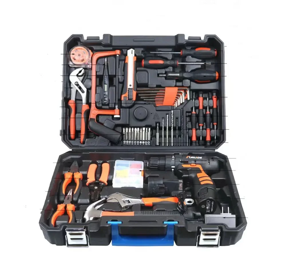 

Brand New Stock Electrical Tool Kit Home Box 28pcs 35pcs 92pcs Lithium Electric Tool Set Professional Car Tools Set With Plastic