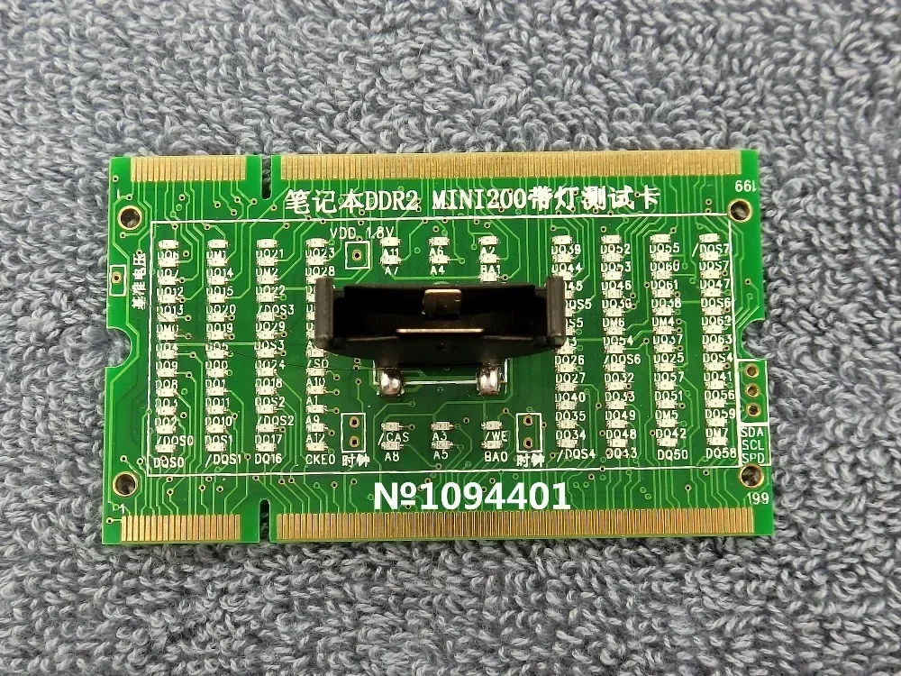 DDR2 memory slot tester card for laptop motherboard Notebook Laptop with LED