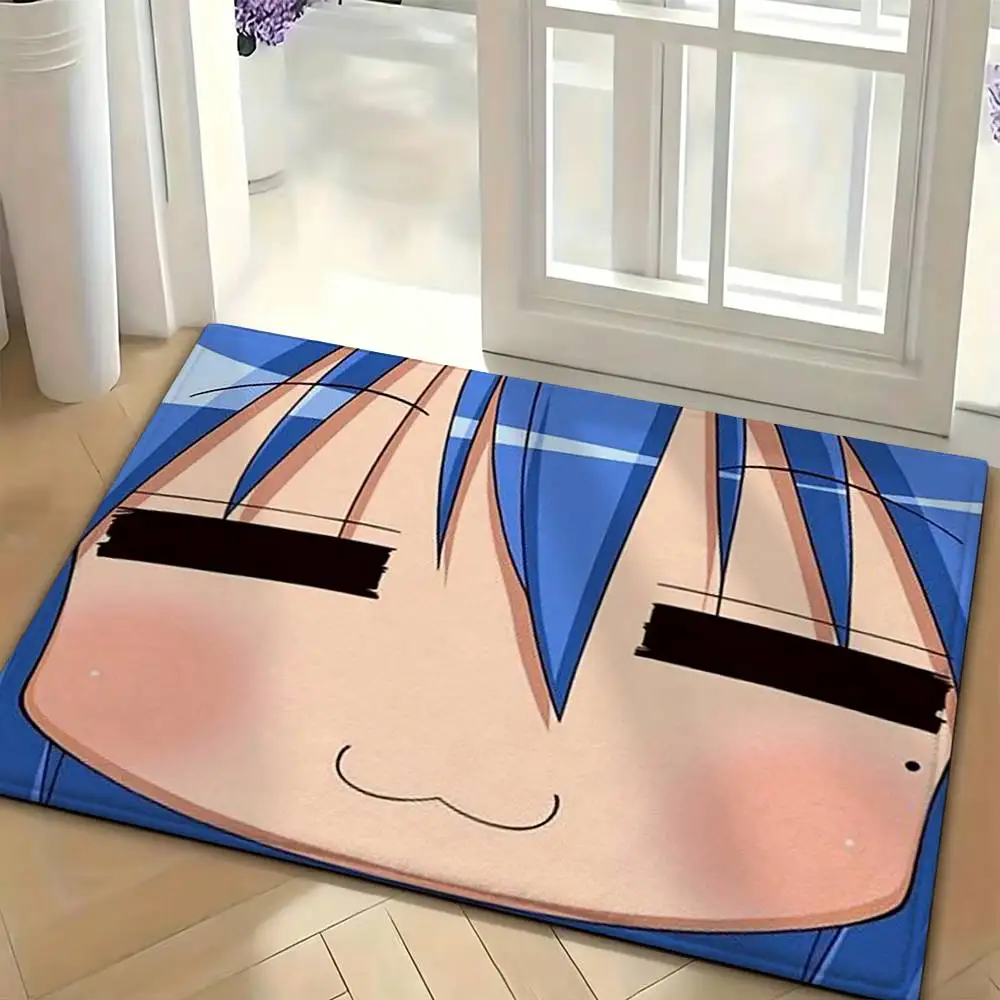 Konata Izumi Anime L-Lucky Star Girl Floor Mat Soft Non Slip for Entry Door Bathroom Indoor Home Decorative Carpet
