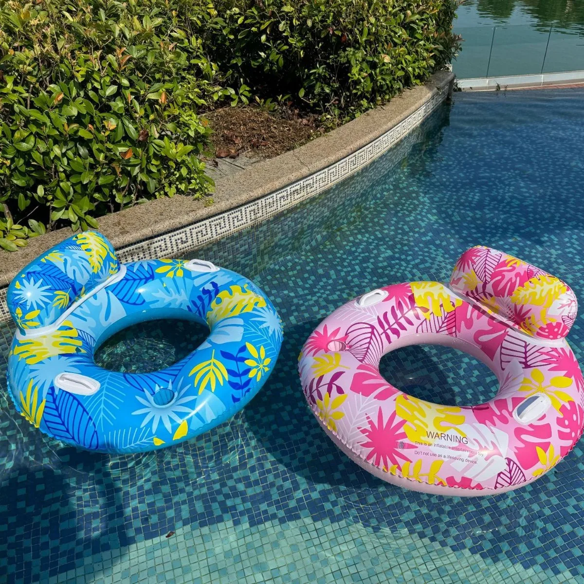 

Inflatable water sofa mesh backrest adult swimming pool floating leaf bed frame - maple leaf swimming ring