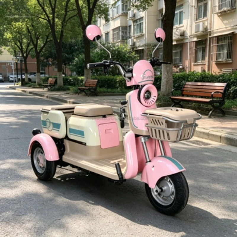 Manufacturer's Leisure Electric Motorized Three-Wheeled Motorcycle Cargo Water-Cooled Engine Open Body 3C Certified Tricycle Tuk
