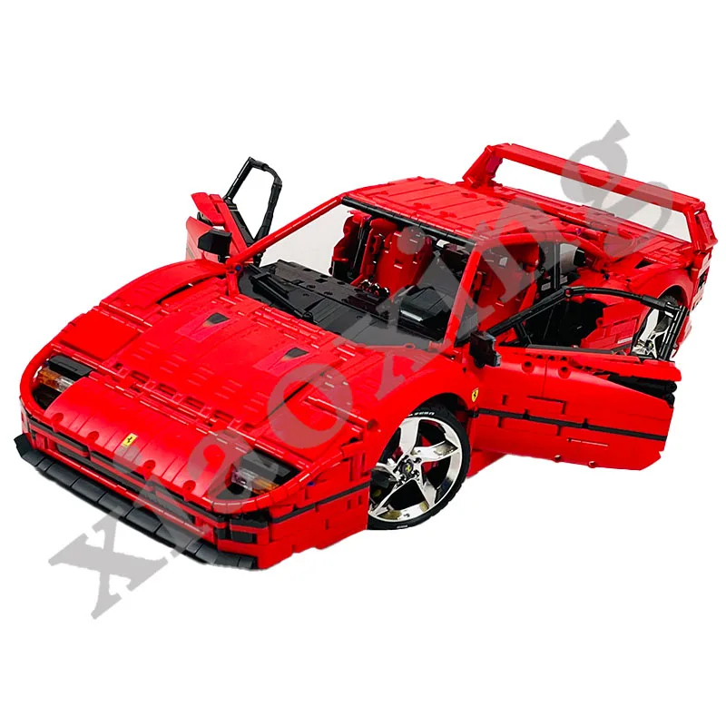 The New F40 MOC-140629 Super Sports Car Adult Building Block Educational Toy Children Puzzle Model Assembly Puzzle Birthday Gift