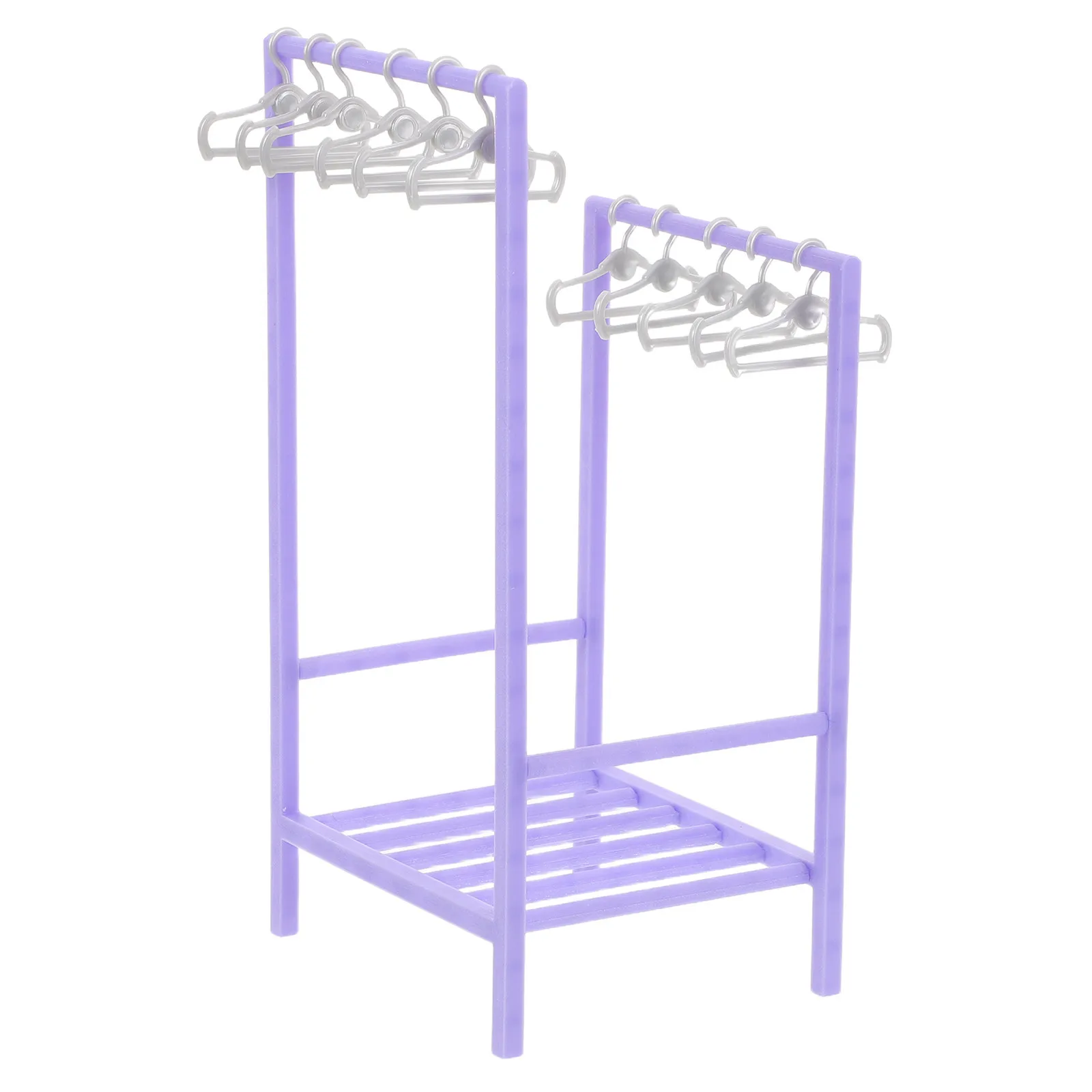 

Набор реалистичных миниатюрных сушилок для одежды, фиолетовые, 30 см, для кукольного домика, балкона, прачечной, аксессуары для мебели, маленькие вешалки для одежды