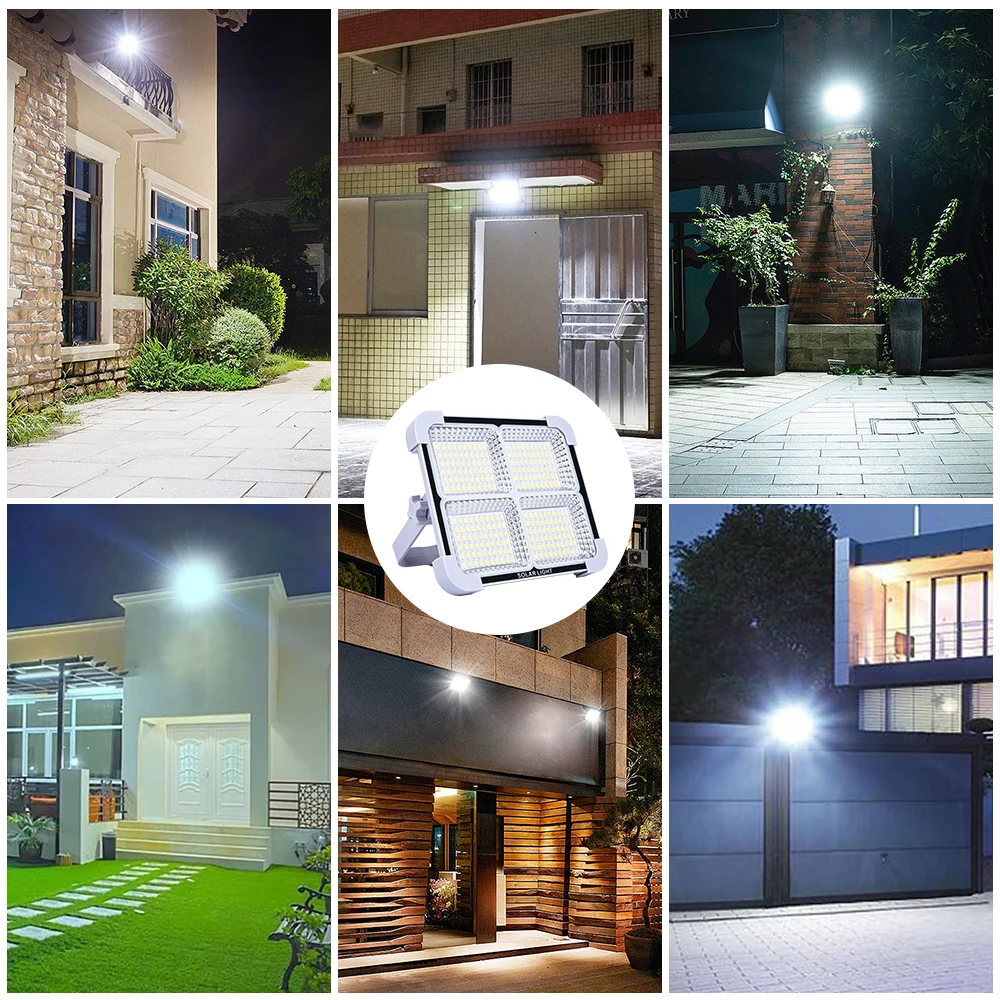 Rechargeable 200W 400W Solar Floodlight Outdoor Portable LED Multifunctional Spotlight Ip66 Waterproof Emergency Light Solar