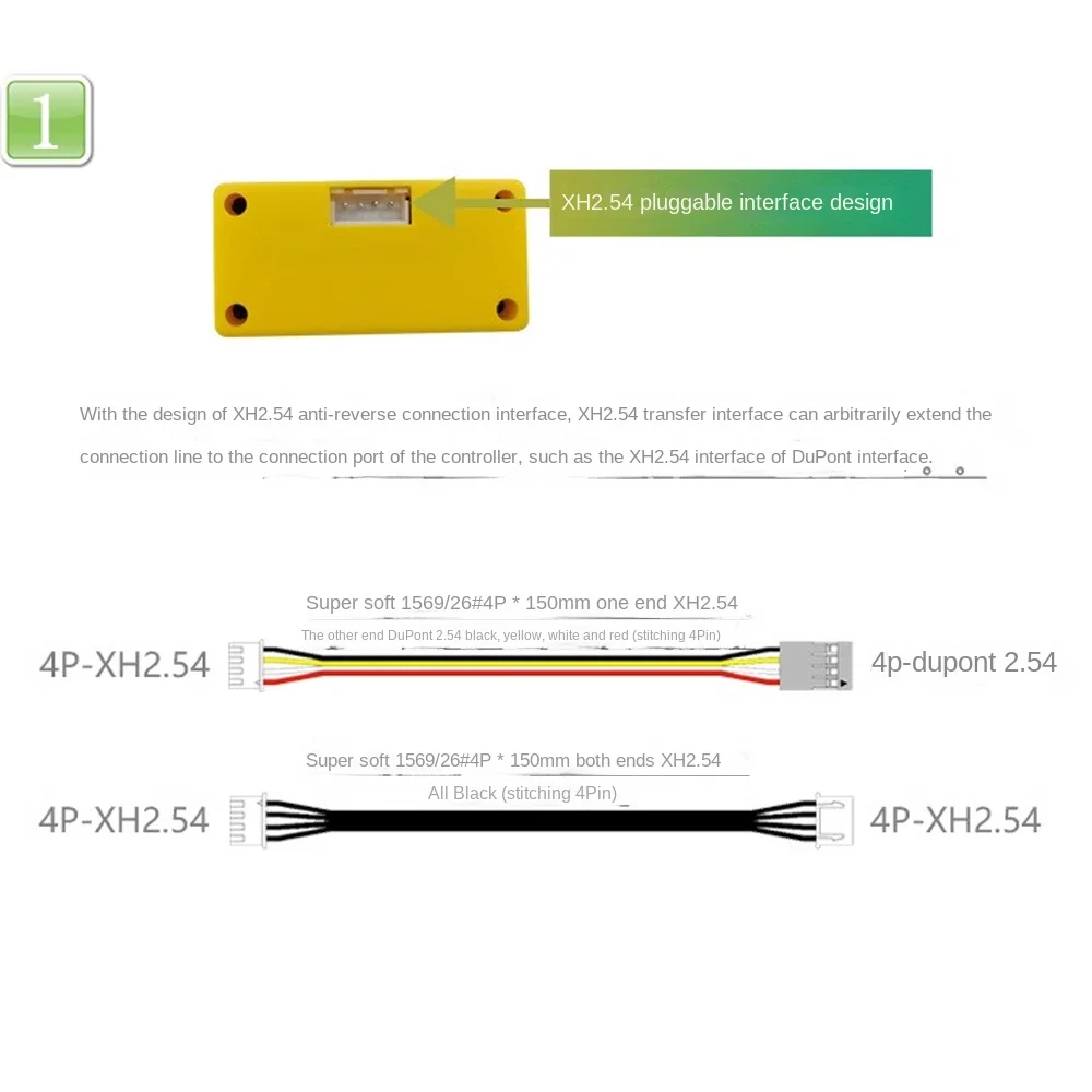 Módulo de medición de distancia de evitación de obstáculos SR04, Sensor ultrasónico de bloques de construcción, XH2.54, 4 pines, Compatible con el