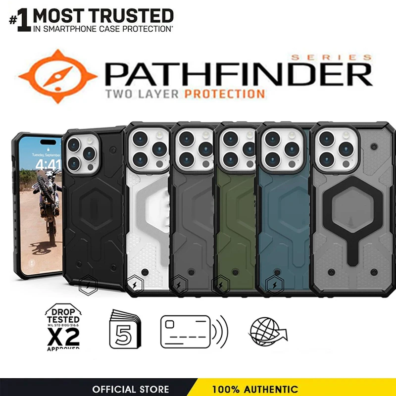 

Роскошный прочный чехол Pathfinder MagSafe для Apple iPhone 15 16 Pro Max 13 12 14 Plus 14Pro 15 Pro MageSafe с магнитным противоударным чехлом