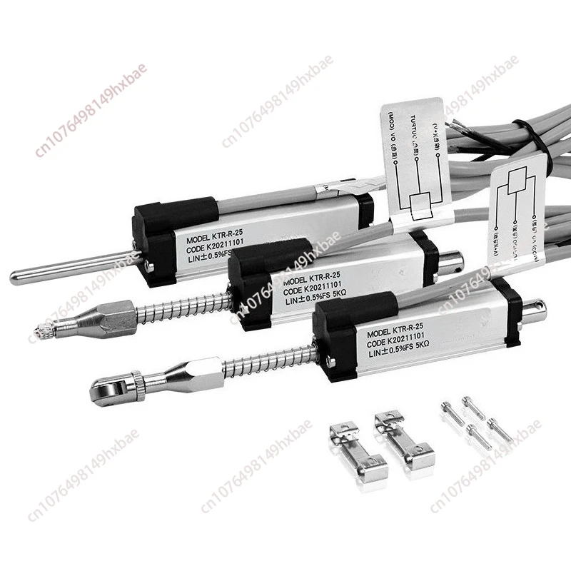 KTR-25 Return Spring Resistive Linear Displacement Transducer with Ball Bearing