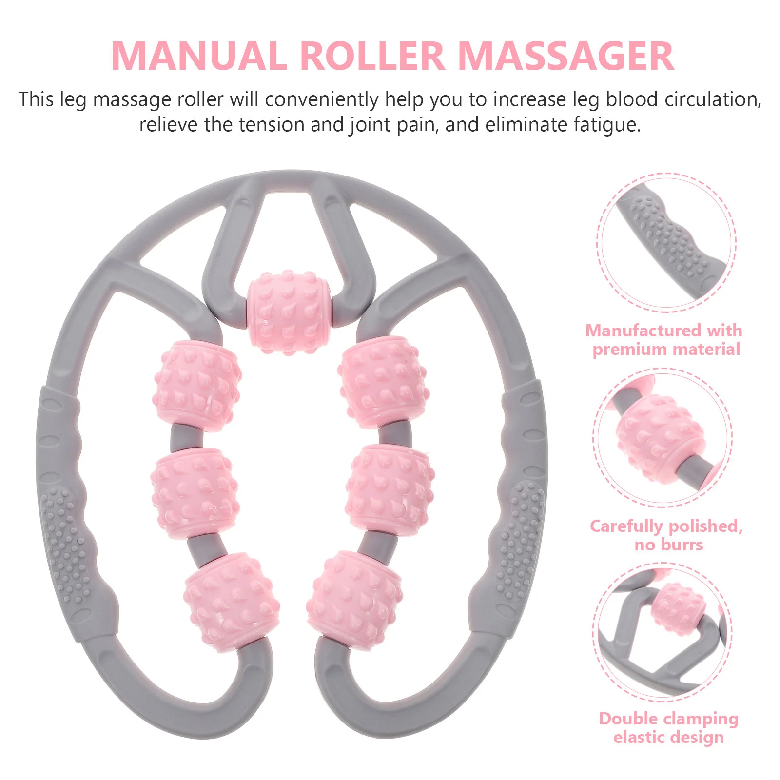 

1pc Leg Massager Roller Compact Muscle Massager Tool Portable Fitness Equipment Lightweight Durable For Home Office Travel Pain