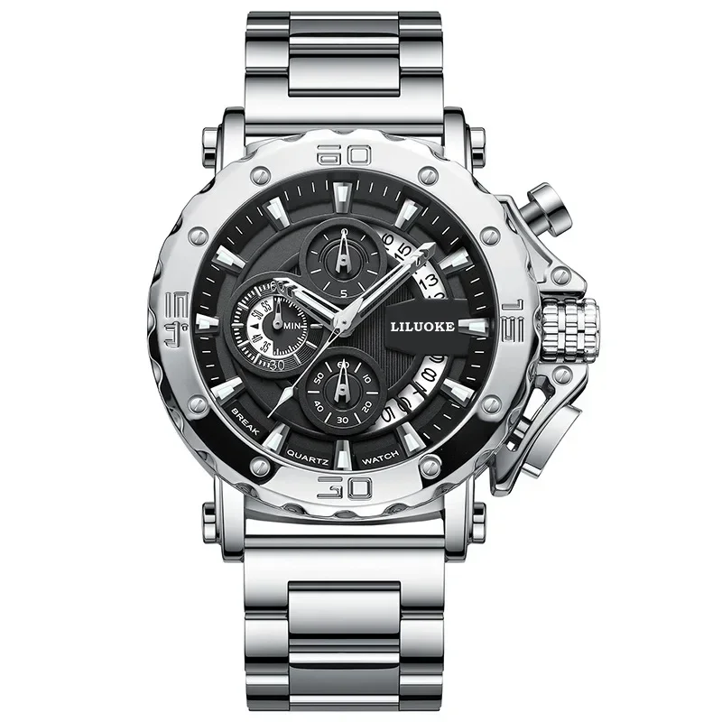 ساعة جيل NEWA للرجال، ساعة رجالية ثقيلة مضيئة ومقاومة للماء عبر الحدود، ساعة كوارتز عالية الجودة