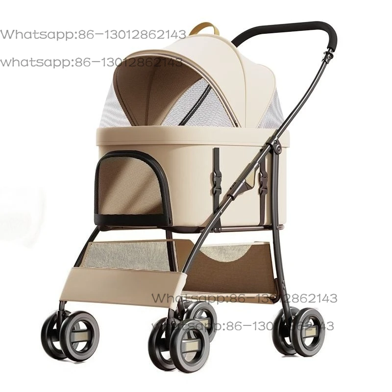 

Pet cart dog cat out trolley detachable foldable lightweight trolley