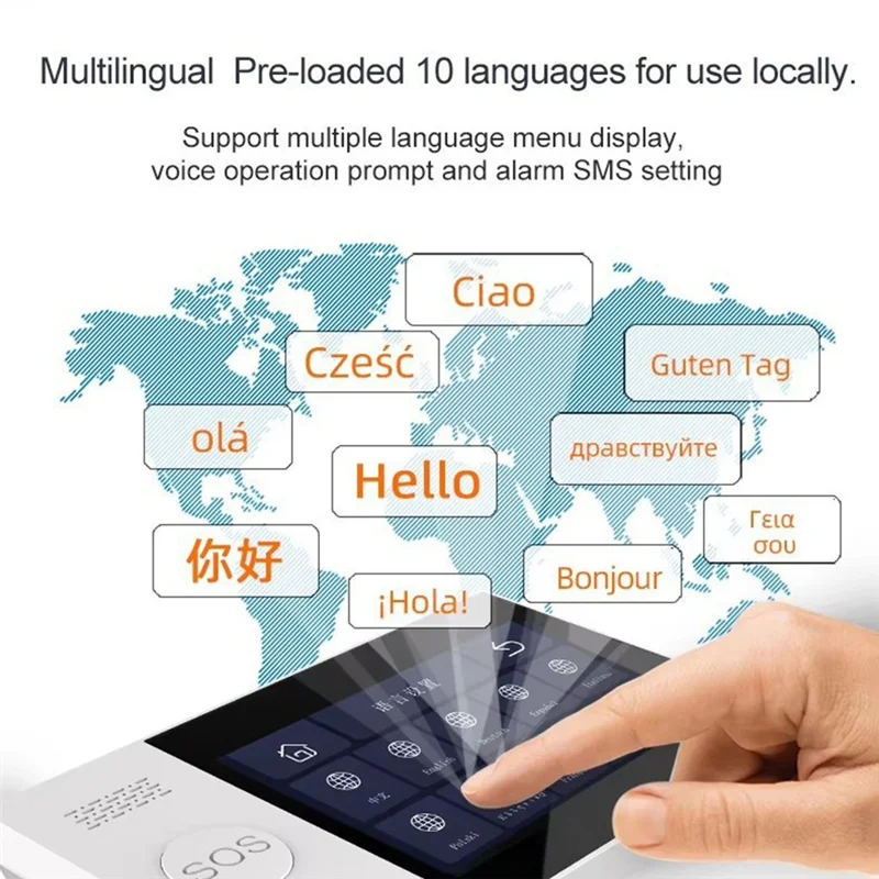 A73E-detecção de assaltante em tempo real Tuya Smart Wireless GSM Sistema de alarme Wifi Alerta para casa, garagem, escritório, loja