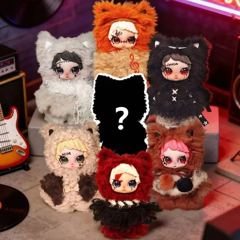 

Zfaz Owen Rock Star Series Blind Box Cute Fluffy Doll Multiple Styles Backpack Pendant Mystery Surprise Gifts For Trendy Fans