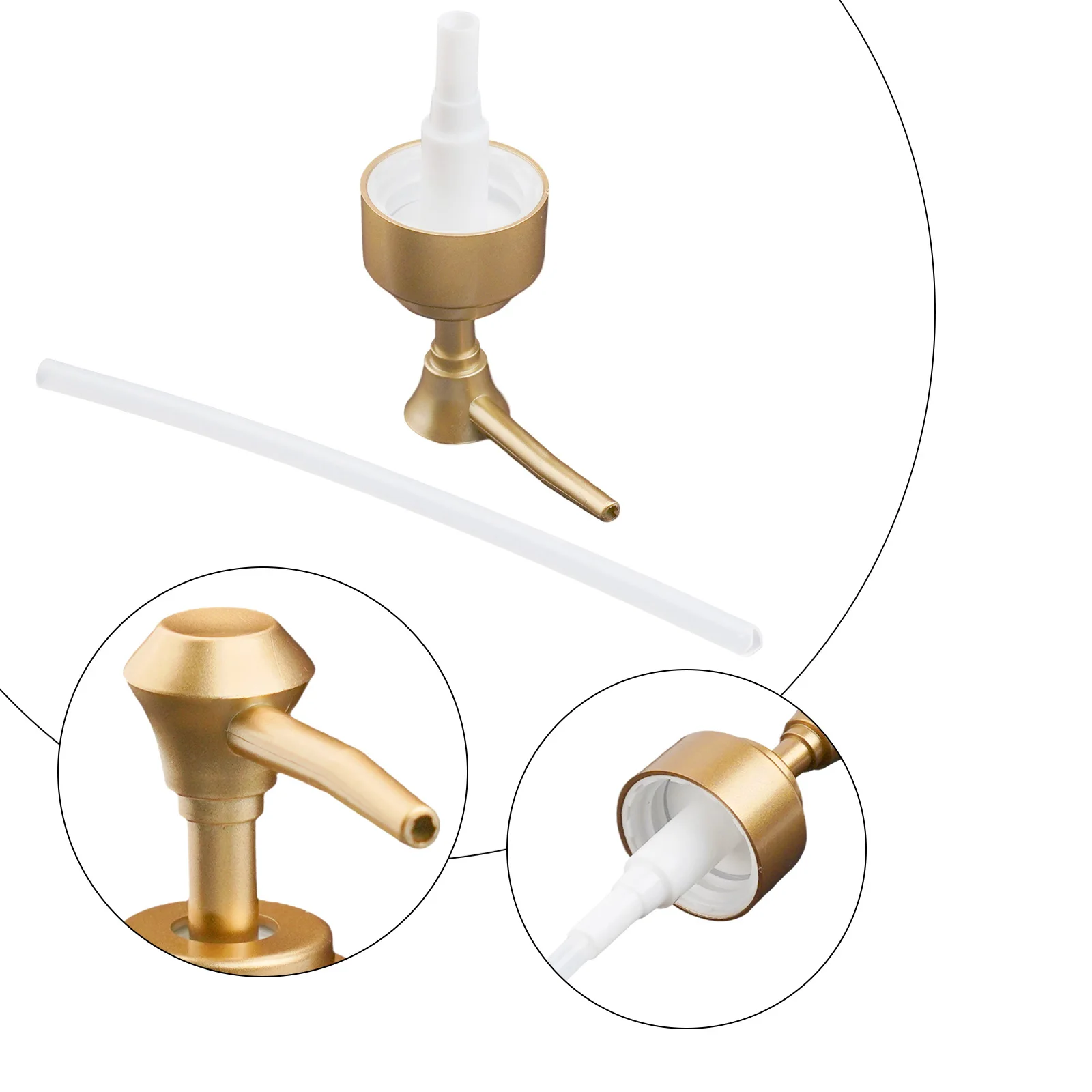 28 Thread Pump Lotion Pump Head Bathroom Shower Metal Housing Non-tarnishing Soft Sealing Gasket For Liquid Pumps