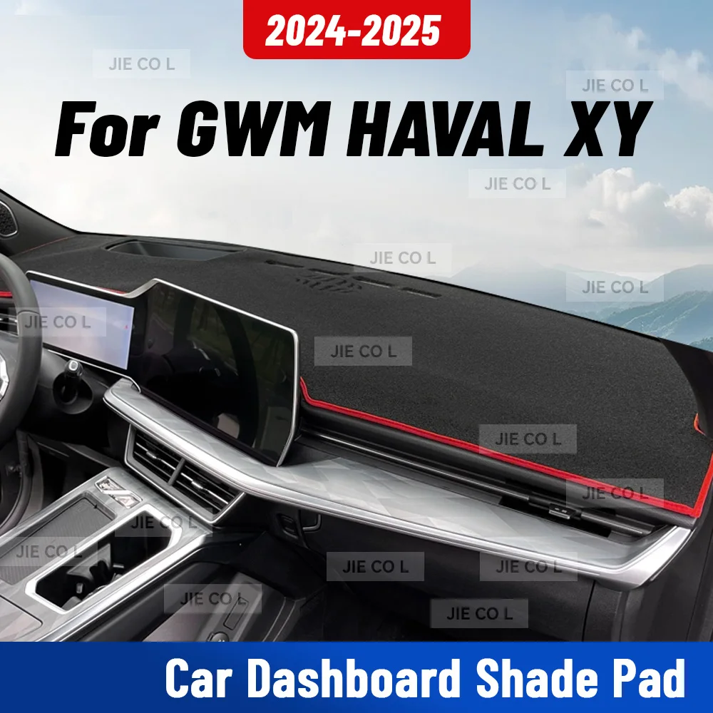 For GWM HAVAL XY 2024 2025 Car Dashmat Anti-UV Dashboard Cover Dash Mat Sunshade Carpet Protective Polyester blanket Accessories