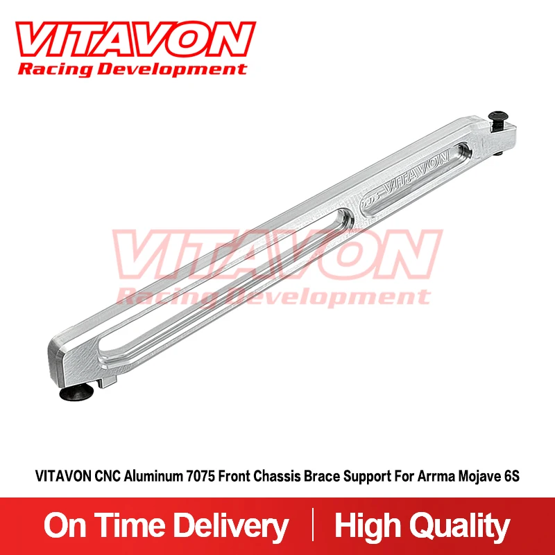 

VITAVON CNC Aluminum 7075 Front Chassis Brace Support For Arrma Mojave 6S AR320445