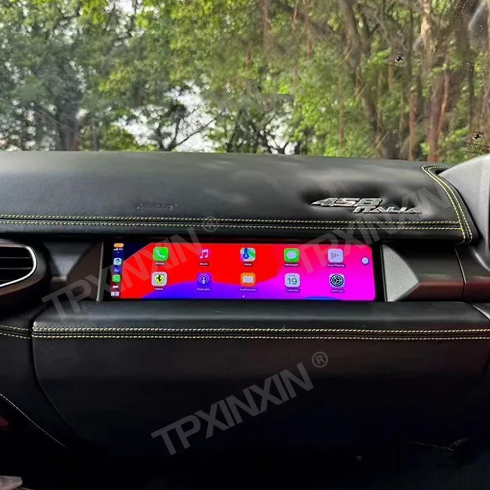 Co-pilot Panel For Ferrari 458 2009-2015 Digital Dashboard Passenger Seat Fuel Gauge Speedometer 12inch CarPlay Android Auto 812