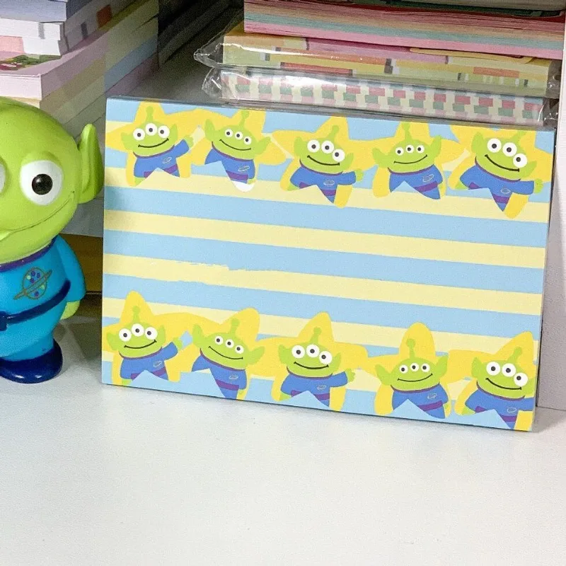 50 pezzi carino Toy Story Alien No adesivo memo pad cartone animato addensare strappabile memo nota adesiva accessori per ufficio cancelleria Kawaii