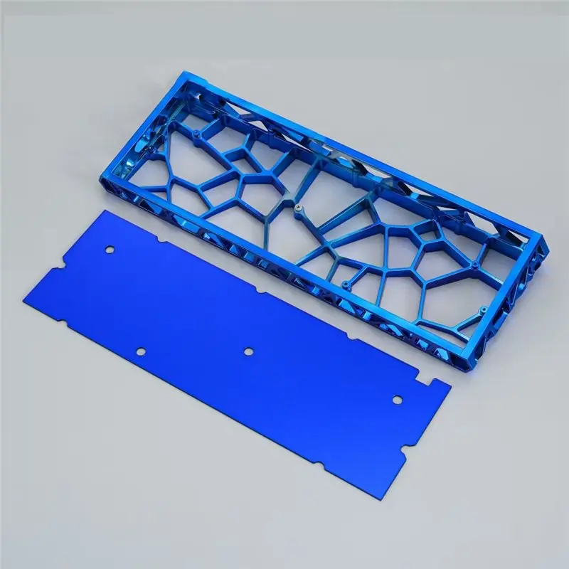 New--For Mad60 Wooting60 Raven61 Win60 PVD Mirror GH60 Hollow Keyboard Case Keyboard Shell Accessories