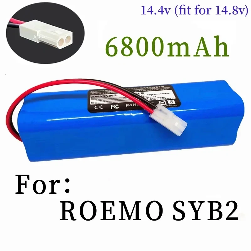 12800mAh Original Rechargeable Li-ion Battery for ROEMO SYB2 Robot Vacuum Cleaner