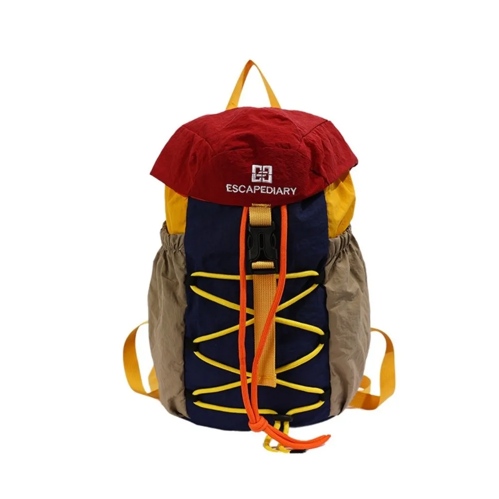 Lightweight Drawstring Sports Backpack Drawstring Closure Portable Sports Bag Shoulder Straps Travel Bag Outdoor Sports