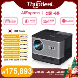 ThundeaL TDA5 FHD Proyector portátil Full HD 1080P 4K WiFi Android Mini Proyector IOS teléfono móvil TDA5W Beamer Video Projecteur