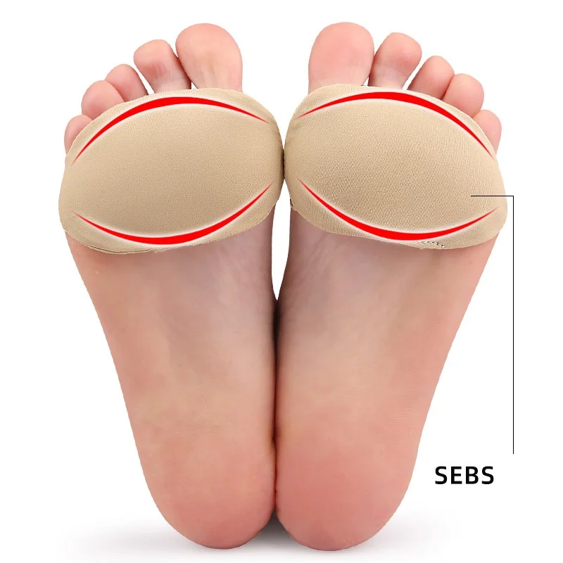 وسادة أمامية من قماش الليكرا للعناية بأصابع القدم من السيليكون مضادة للانزلاق #4