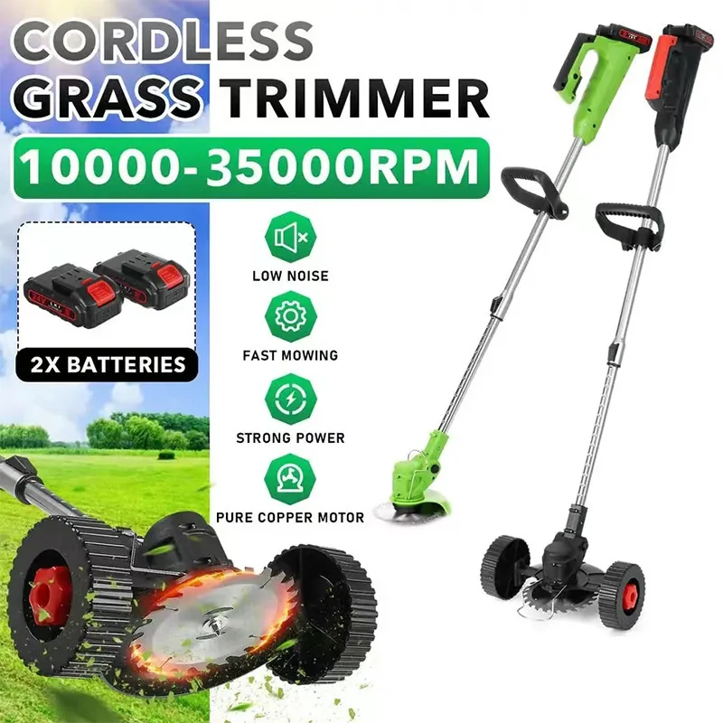 

Electric Lawn Mower Portable Lawn Mower Long Battery Life Lawn Mower Rechargeable