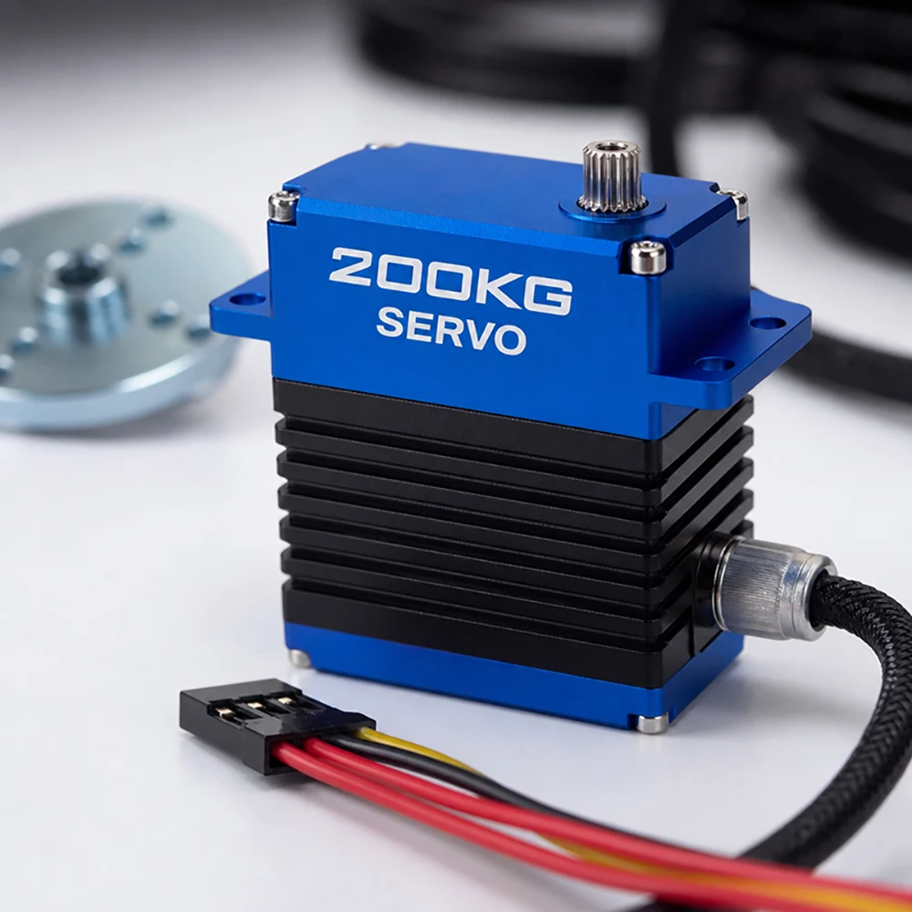 

YIPINServo 200kg Brushless Servo RC 12V-16.8V High Voltage CNC Aluminium Shell Metal Gear Waterproof digital servo