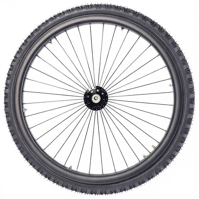 A Pair of 24X1.95 (50-507) Wheelchair Rear Wheels, Mountain Wheels, All-Terrain Tires, Large Particle off-road Pneumatic Tires, Quick-Release Installation, One Each for Left and Right (Pair) view 6