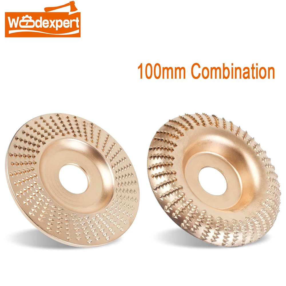 

100mmWood Carving Disc Woodworking Angle Grinding Accessorie Wheel Abrasive Disc Sanding Rotary Disc Tool for Angle Grinder 1PCS