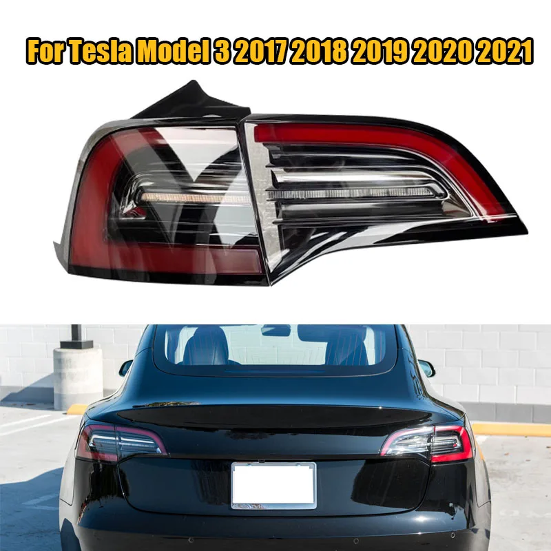 1502088-00-B 1077397-00-G LED Rear Trunk Tail Light Signal Lamp For Car For Tesla Model 3 2017-2021 US Version Outside Inside