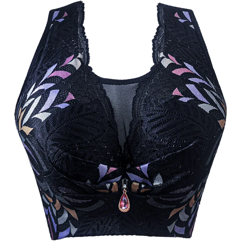 Large Cup Bras for Women  Strapless Bra Plus Size Bra Resistant and Anti Slip Women\'s Underwear Pendant Bralette Lace Lingerie