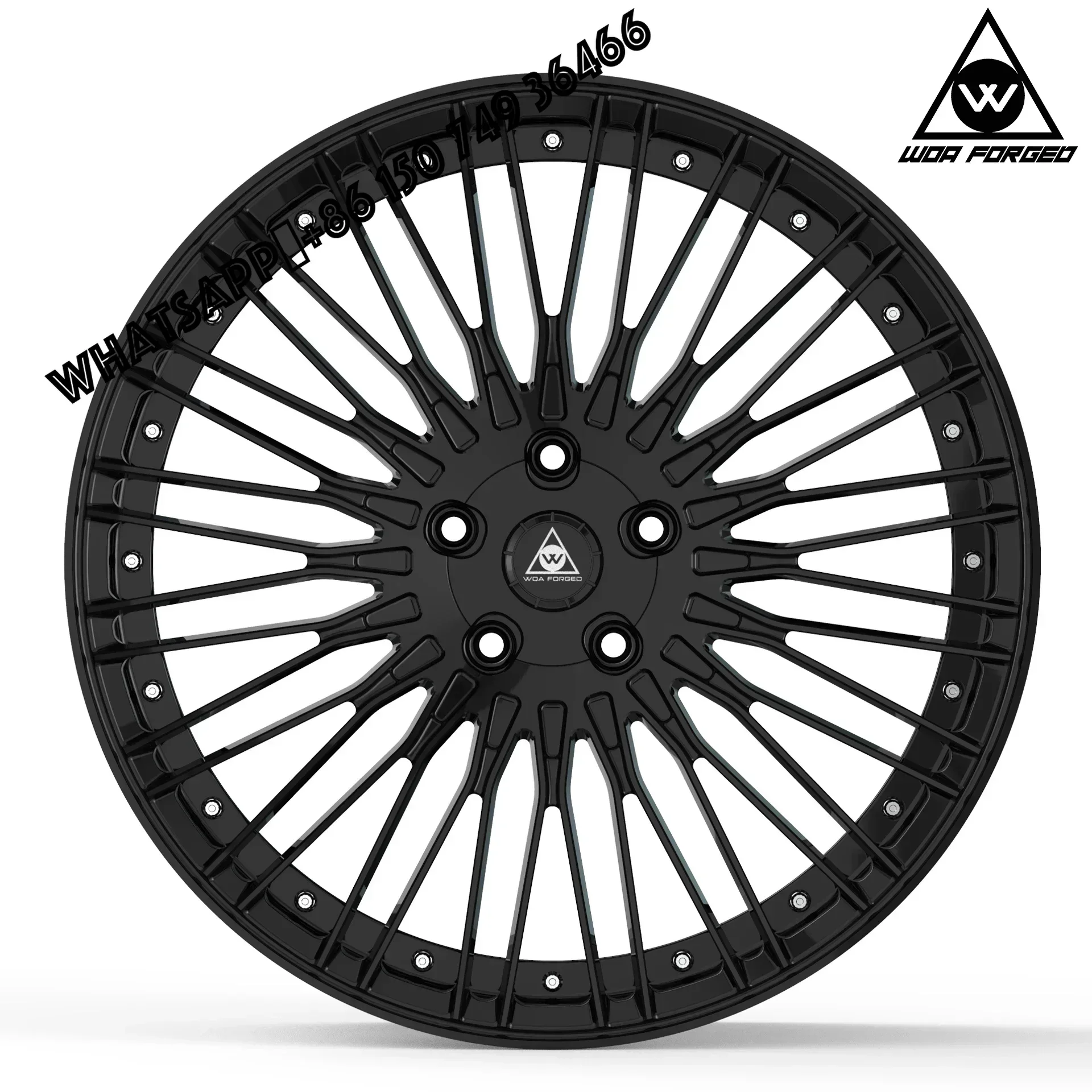 6061-T6 WOAFORGED Multi Spoke Mesh Design Forged Rims  18 19 20 22 Inch 2pcs Forged Alloy Racing Car Wheels 5x112 for E4
