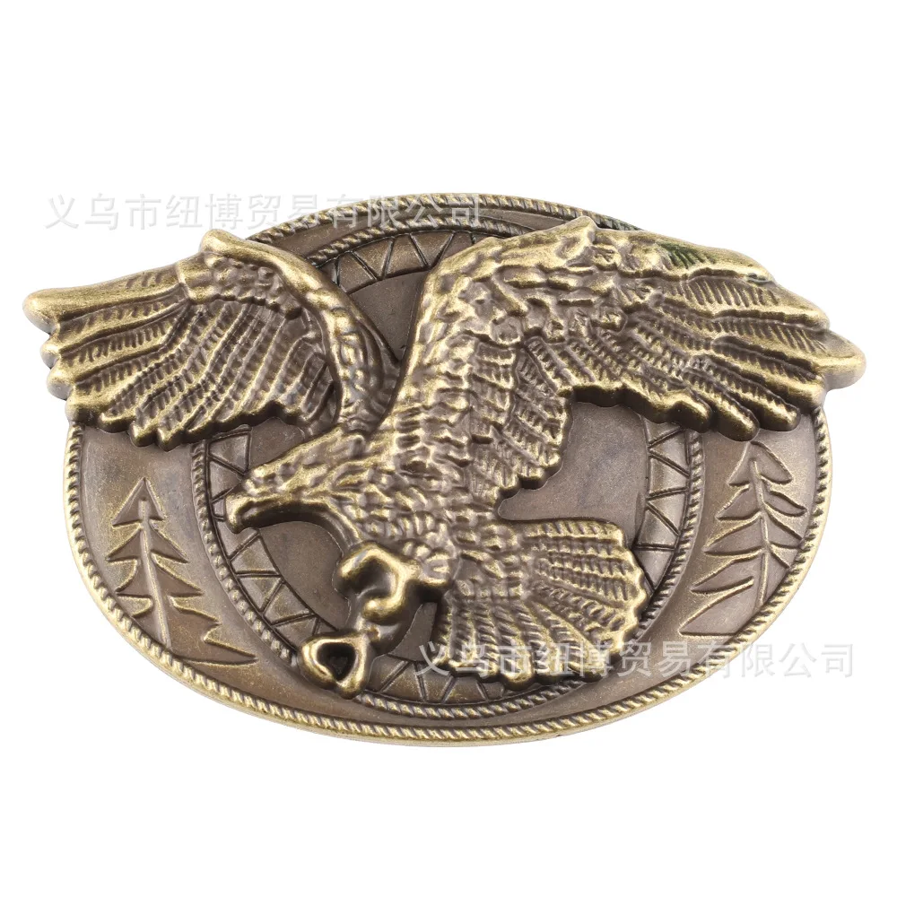 

Soaring Eagle Belt Buckle Bronze Alloy Accessories A Soaring Raptor Spreading Its Wings