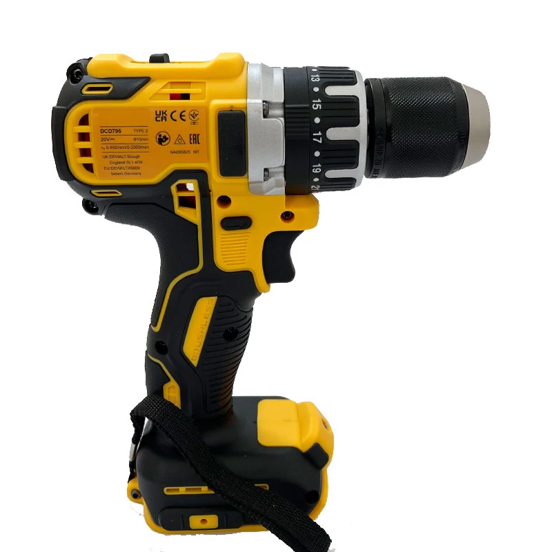 ديوالت DCD796 مثقاب كهربائي بدون فرش مثقاب بدون فرش متعدد الوظائف قابل لإعادة الشحن محمول 20 فولت أدوات كهربائية للبطارية #4