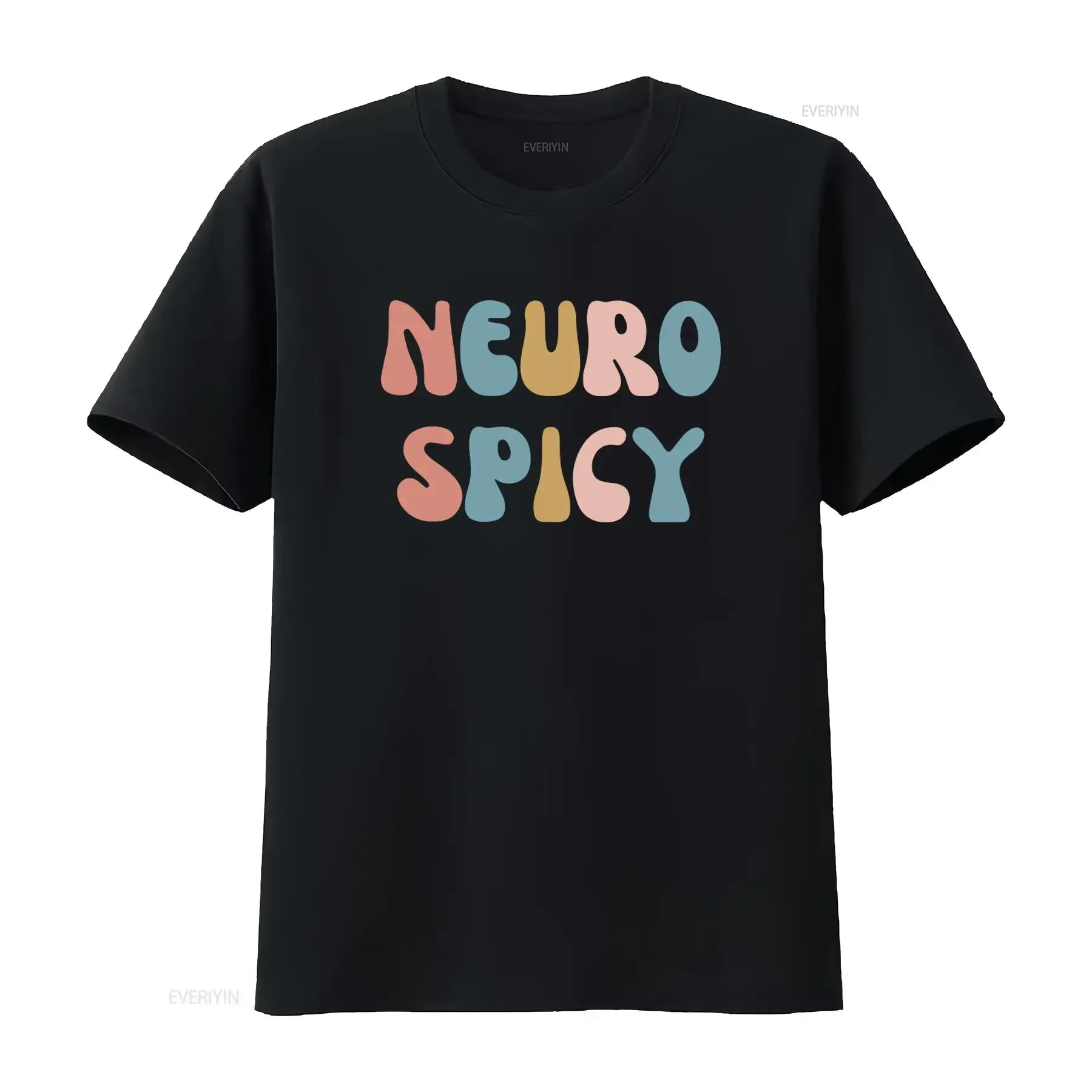 Neuro Spicy T Shirt Neurodivergent Funny Neurodiversity ADHD Autistic Autism Awareness Mental Health vintage Washed Slightly