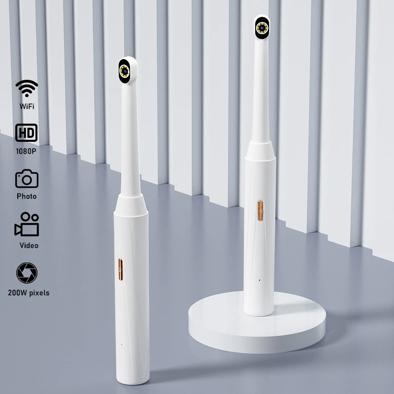 Hand-held WiFi Endoscope Camera 1080P HD for IOS/Android Phones 8 LED Lights Inspection Camera 250mAh Battery
