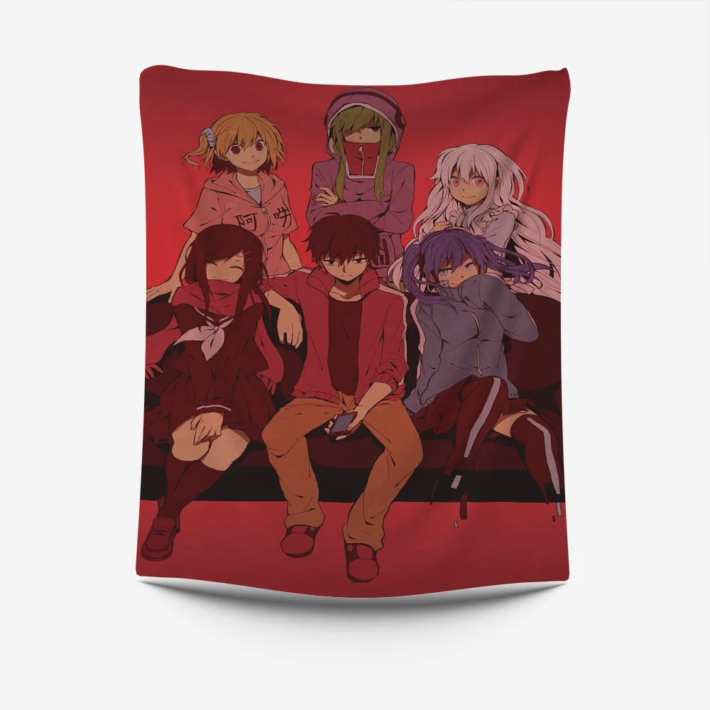 K-Kagerou Project Anime Tapestry Creative Pattern Photo Living Room Wall Art Tapestry Decor Party Outdoor Decorate Banners