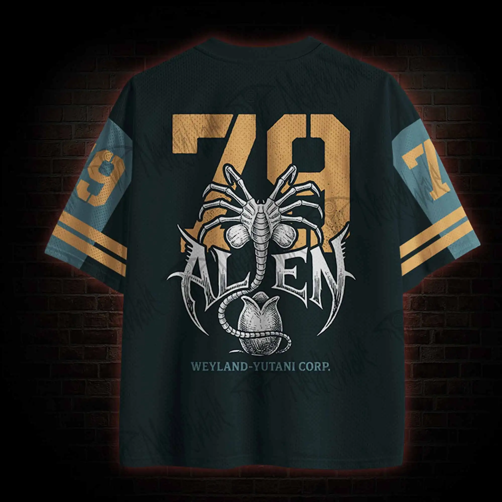 2026 new V-neck T-shirt horror dark series clothing 3D printed printed breathable fast drying fashionable street top T-shirt