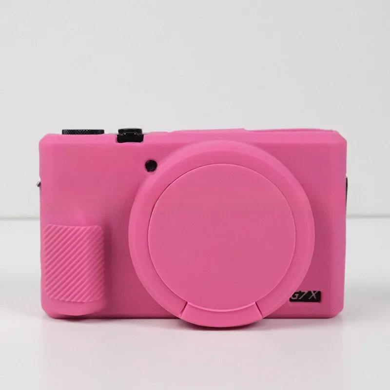 Силиконовый чехол Armor Skin Case Body Cover для Canon g7x2 g7x3 Mark II Сумка для камеры Защитный чехол от падения + бесплатная закаленная пленка