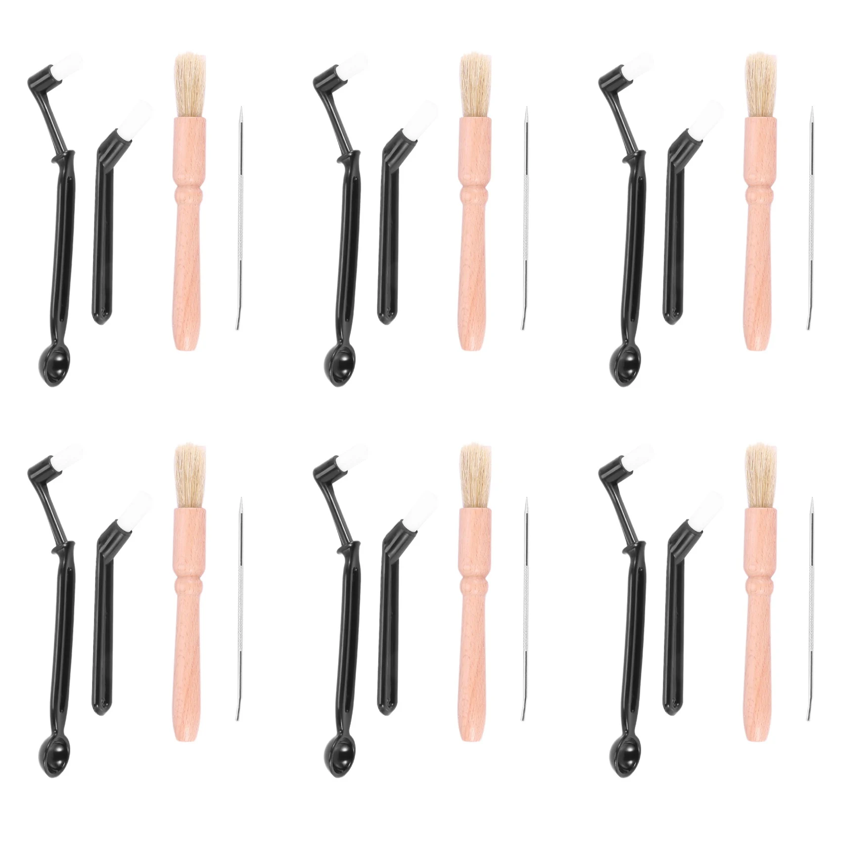 B84B-24 Pcs Coffee Machine Cleaning Set Coffee Grinder Brush Coffee Machine Group Head Cleaning Brush