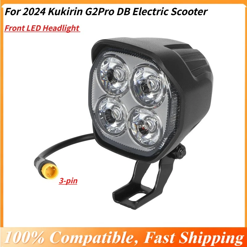 Image of Front-LED-Scheinwerfer für 2024 Kukirin G2Pro DB Elektroroller, original heller Scheinwerfer, einfache Installation, Upgrade-Scheinwerfer