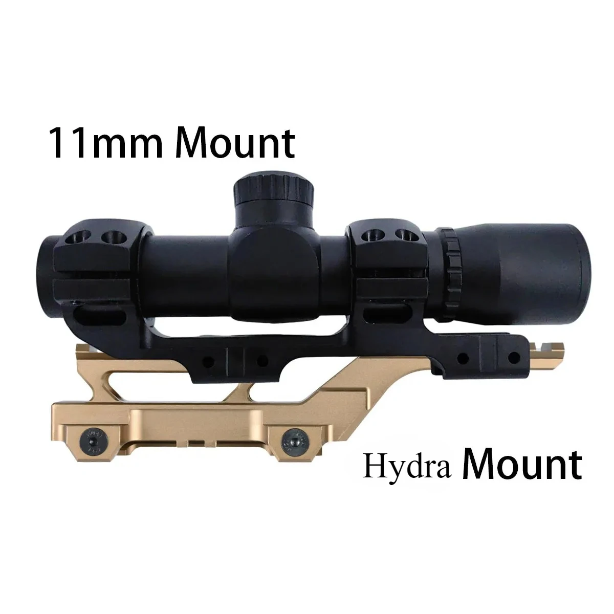 Tactical 11mm Dovetail Cantilever Eotech Hydra 20mm Picatinny Riser Scope Mount Ring With Hydra Level Hunting Airsoft Riflescope
